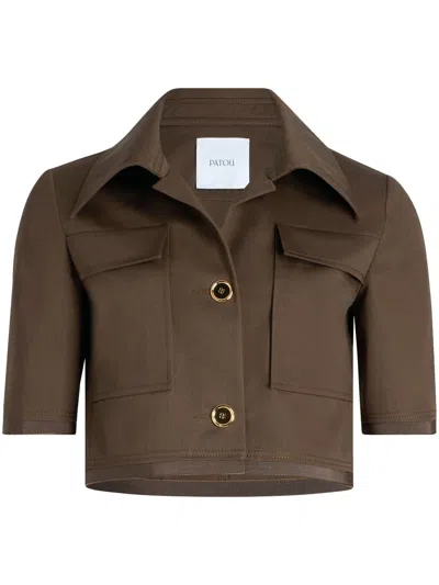 PATOU SHORT-SLEEVED CROPPED JACKET