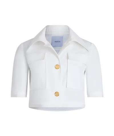 PATOU SHORT-SLEEVED CROPPED JACKET
