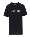 Patou Logo T-shirt In Soft Cotton With Classic Fit And Versatile Style In Black