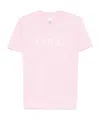Patou Cotton T-shirt With Bold Logo And Relaxed Fit In Pink