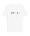 Patou Logo-print Organic-cotton T-shirt In White