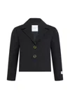 Patou Short Tailored Jacket In Black