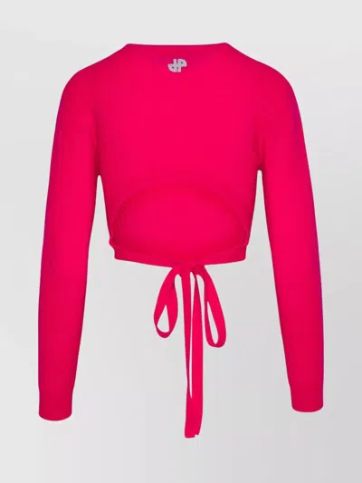 Patou Short Wool Blend Pullover In Pink