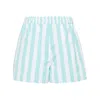 Patou Summer Riviera Shorts In Green/white