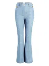 Patou Side-details Flared Jeans In Blue