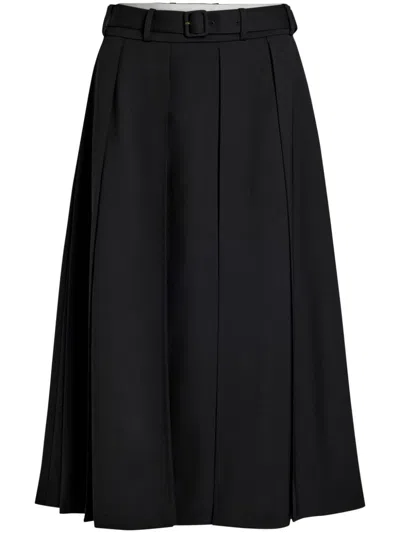 PATOU PATOU SIGNATURE PLEATED MIDI SKIRT