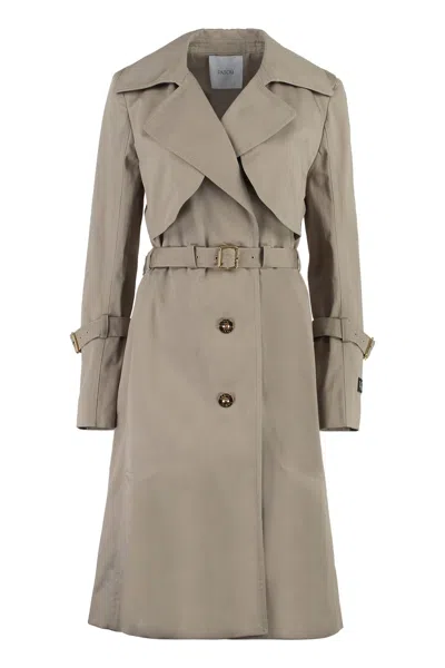 Patou Signature Trenchcoat In Brown