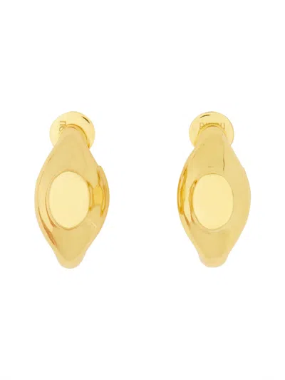 Patou Elegantly Crafted Signet Earrings In Metallic