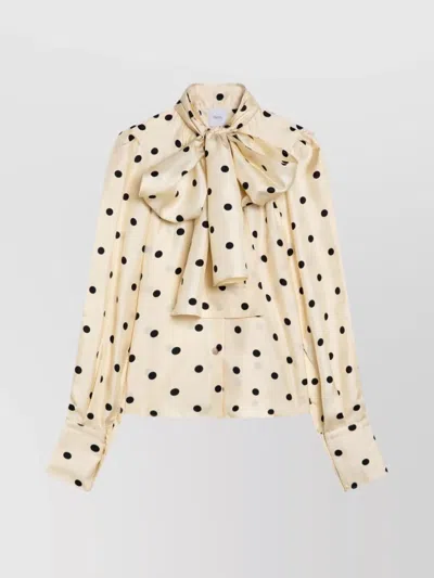 PATOU SILK BLOUSE WITH POLKA DOT PATTERN AND BOW