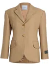Patou Single-breasted Virgin-wool Blazer In Neutrals