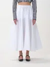 Patou White Recycled Polyester Skirt In White