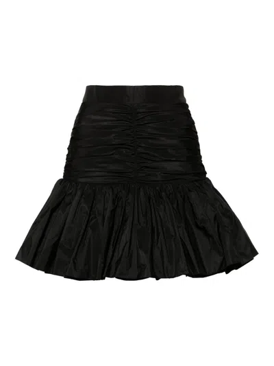 Patou Skirt With Flounces In Black