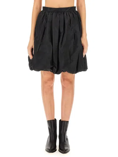 Patou Skirt With Zip. In Black