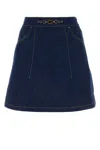 Patou Denim Skirt In Blue