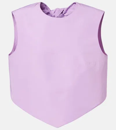 Patou Slees Faille Top In Purple