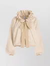 Patou Iconic Drawstring Poplin Top