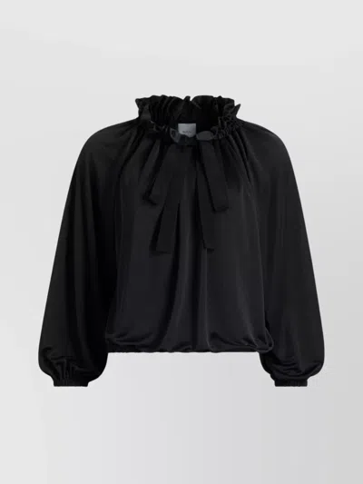 Patou Sleeveless Top With Ribbon Tie Detail In Blue