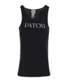 Patou Modern Sleeveless Scoop Neck Tank Top In Black