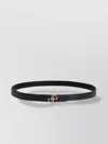 Patou Slim Jp Belt With Adjustable Punched Holes In Black