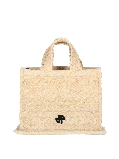 Patou Small Hand Bag In Beige