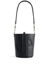 Patou Small Embossed Jp Bucket Bag In Black