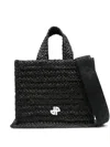 Patou Modern Tote With Versatile Straps In Black