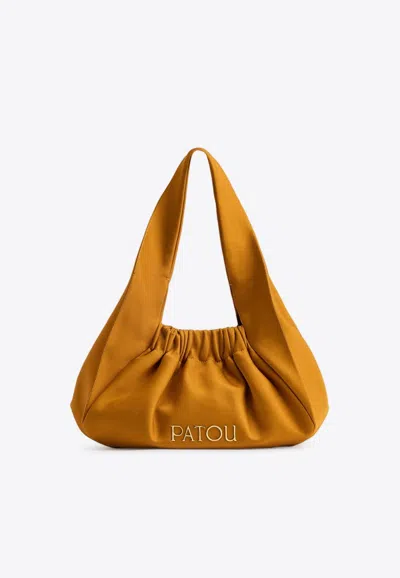 Patou Small Le Biscuit Hobo Bag In Gold