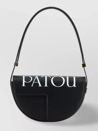 PATOU SMALL LEATHER SHOULDER BAG