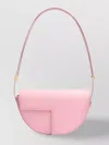Patou Flamingo Pink Foldover Top Bag With Adjustable Strap In Pink