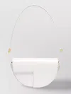 Patou Small Leather Shoulder Bag In White