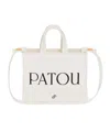 Patou Small Logo-printed Top Handle Bag In White