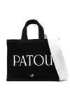 Patou Logo Mini Tote In Black