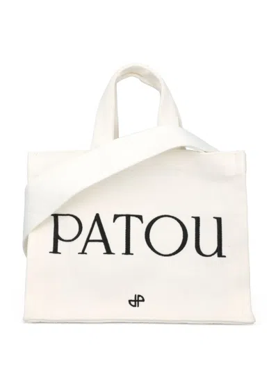 PATOU SMALL PATOU CANVAS TOTE BAG
