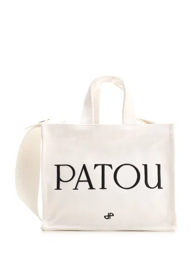 Patou Small  Tote Bag In White
