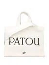 Patou Small Tote Bag With Shoulder Strap And Top Handles