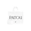 Patou Small Logo-printed Top Handle Bag In White