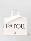 Patou Small Tote Bag With Shoulder Strap And Top Handles