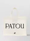 PATOU SMALL TOTE SHOPPING BAG CANVAS SHOULDER