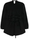 Patou Smocked Blouse In Black