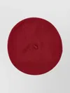 Patou Soft Round Beret Hat With Bow Detail In Red