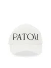 Patou Baseball Hat With Logo In White
