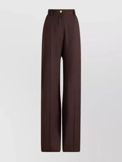 PATOU STRAIGHT LEG TROUSERS PLEATED FRONT