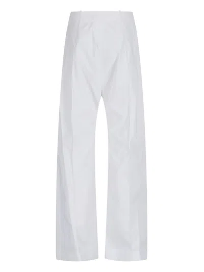 Patou Straight Trousers In White