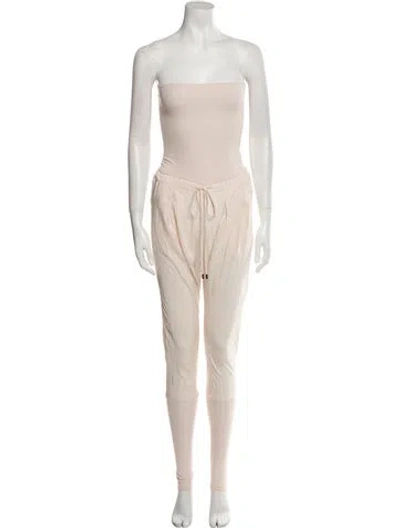 Pre-owned Patou Strapless Jumpsuit W/ Tags In Neutral