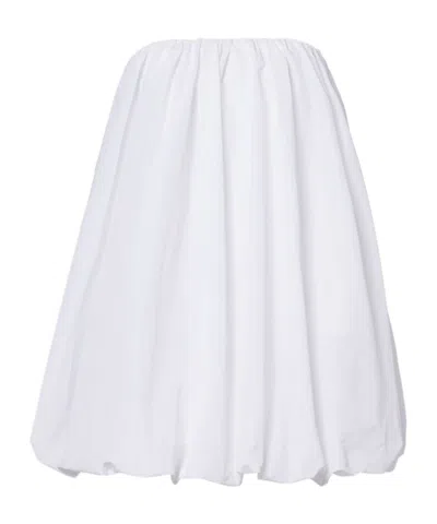 Patou Strapless Minidress In White