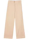 Patou Bouclé Straight-leg Trousers In 中間色