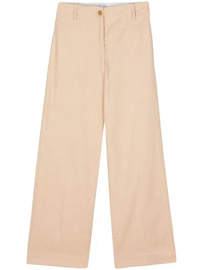 Patou Stretch Cotton Pants In 中間色