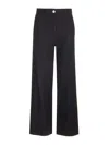 Patou Stretch Tweed Trousers In Black