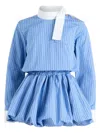Patou Striped Bubble Dress In Blue