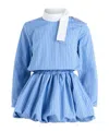 Patou Striped Bubble Dress In Blue